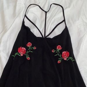 Double rose tank top